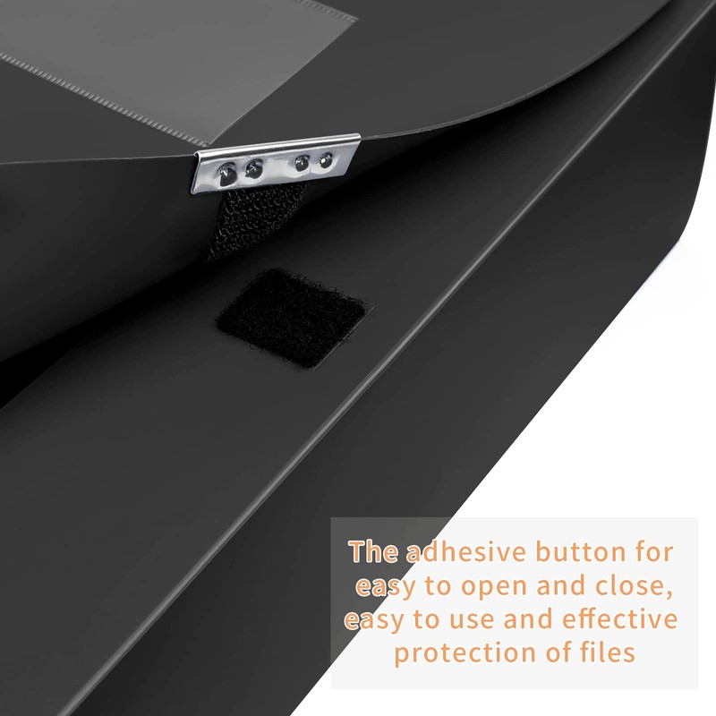 DONGLI 4 Pack Box Files A4,Plastic Filing Box,75mm Spine,A4 Boxes