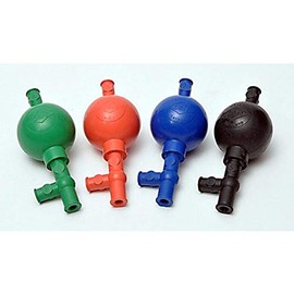 Fischer BLK-001 Rubber Safety Pipet Filler for up to 25mL Pipettes, Black