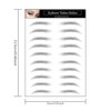 Yesallwas Black Eyebrows Tattoo 4D Hair-Like Fake Eyebrows Waterproof and
