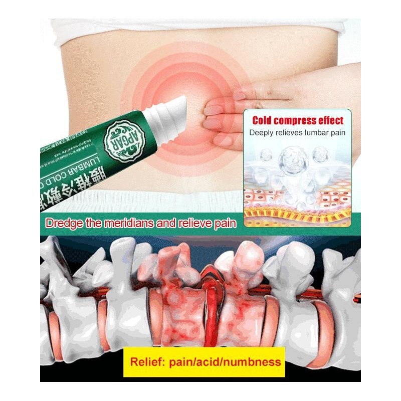 Lumbar Spine Relief Cooling Compress Gel for Soothing Comfort -