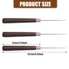 2 Pack Handwork Sewing Awl, Gourd Shape Awl Wooden Awl
