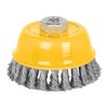 Pretul CT-610XP, Carda copa 4" alambre trenzado grueso eje 5/8"
