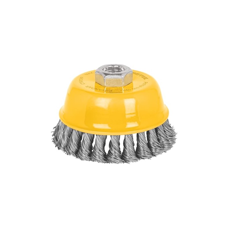 Pretul CT-610XP, Carda copa 4" alambre trenzado grueso eje 5/8"