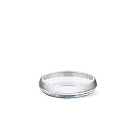 Georg Jensen Duo Round Bowl Collar SS & Glass Small, Silver