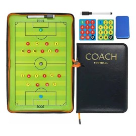 Pizarra Táctica Magnética Plegable para Entrenadores de Fútbol con Accesorios                                                                         