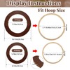 RattanView 12 Pcs Wood Embroidery Hoop Frame with Embroidery Hoops