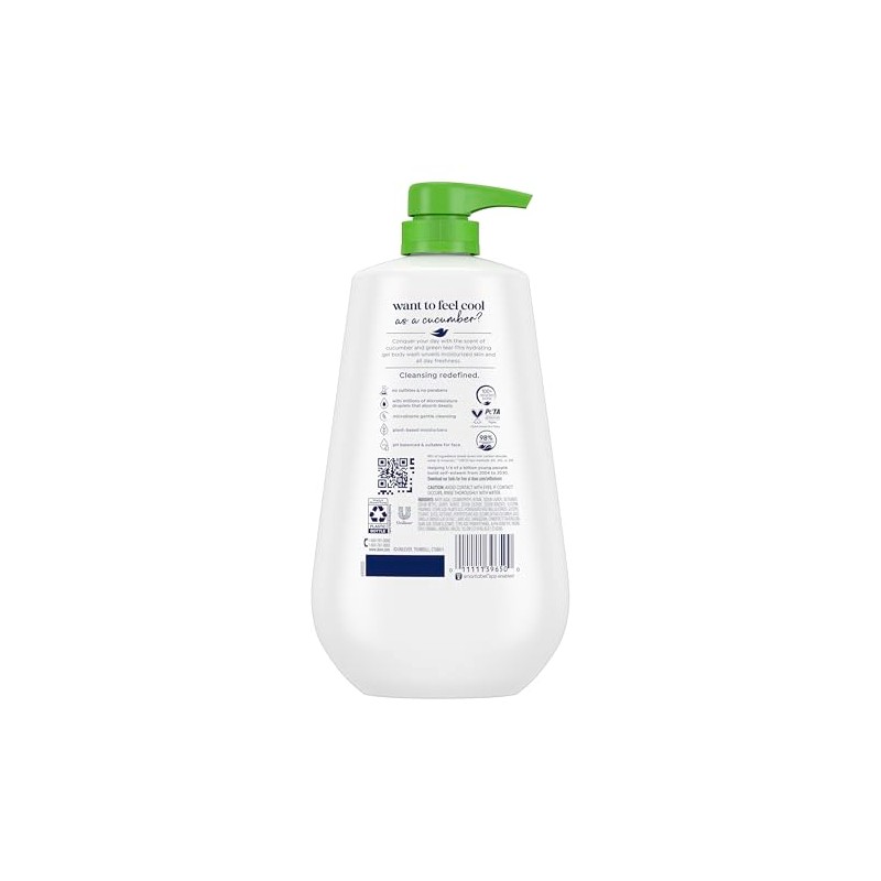 Dove Fresh Gel Baño Fresca Hidratación Dosificador