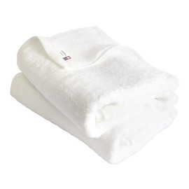 TRANPARAN Imabari Towel Bath Towel Set of 2, Luxe, Made in Japan, Thick, Hotel Quality, Absorbent, 100% Cotton (Off White)