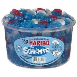 Haribo Die Schluempfe (Smurf Gummi Candy) Tub (150 pcs)