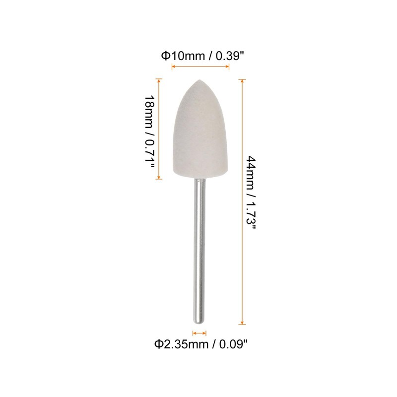QUARKZMAN Pack of 20 Wool Felt Mounted Mandrel Points 10