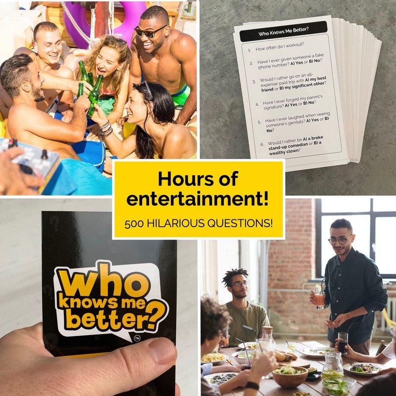 QUOKKA Who Knows Me Better? - Fun Card Board Game