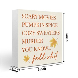 Fall Room Table Decor Sign Fall Decor Decorations for Room Bedroom Living Room Bathroom Kitchen Desk Thanksgiving Decorations