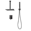 12 Inch Square Rain Shower Head Handheld Spray Ceiling Mount