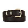 RISANTRY Brown Belt for Women Stylish Waist Belt with Shiny