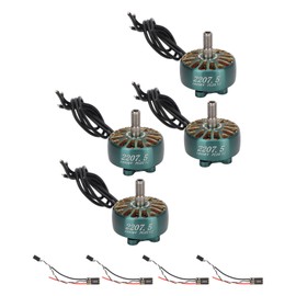 4 Sets Brushless Motor Kit 5mm Shaft Electric Motor with Electronic Speed Controller for 5in 6in Racing Drone 1800KV