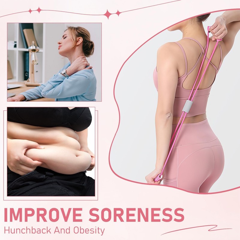 3 Pcs Resistance Bands with Handles, Exercise Stretch Bands, Fitness