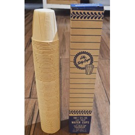 Lily Tulip Cup Corporation Vintage Lily Tulip Paper Water Fountain Cup No. 450 3.5oz New 100 Count White