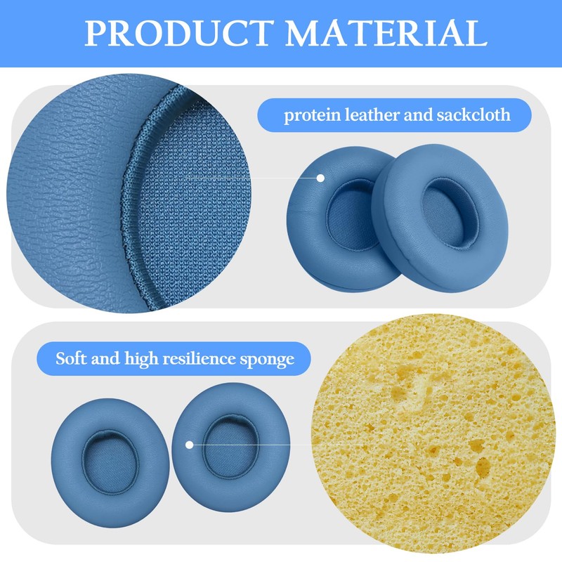 Solo 4 Replacement Ear Pads Cushions for Beats Solo 4