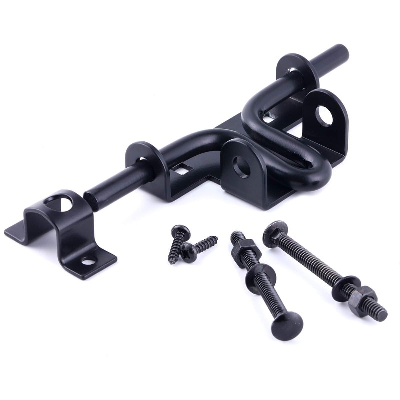 2 Packs Heavy Duty Sliding Bolt Gate Latch – Black