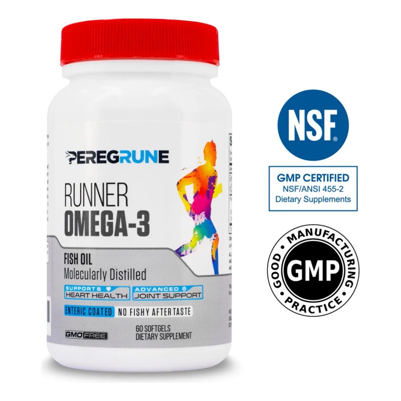 Peregrune Omega 3 Triple Fuerza 1000 Mg Cápsulas Deportivas