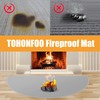 TOHONFOO Hearth Rugs for Fireplaces Fire Resistant, 59 x 32