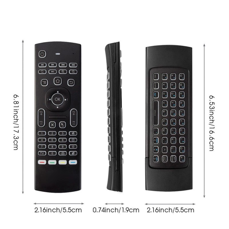 For KODI TV BOX PC Remote Control MX3 Backlight Air