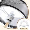 Weewooday 2 Pack 2 Tier Light Shade Ceiling 30cm Modern