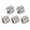 sourcing map 1/4" Female to 3/8" Male Convert Screw Adapter
