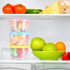 Reusable Plastic Food Storage Containers, 6 Pcs 5.4 OZ Salad