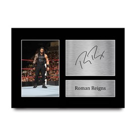 HWC Trading Roman Reigns A4 Ungerahmt Signiert Gedruckt Autogramme Bild Druck-Fotoanzeige Geschenk Für Wwe Wrestling-Fans