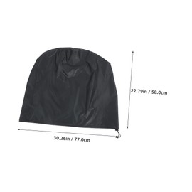 Outanaya Weatherproof BBQ Grill Cover Heavy Duty Outdoor Grill Protector for Dome Kettle Grills Durable Sun Protection Easy Installation