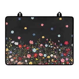 Yatixapu Stove Top Cover for Electric Stove, Floral Silicone Stove Mat for Glass Top Stove, 20.96 x 29.18 Inch Foldable Range Cooktop Protector, Dish Drying Mats For Kitchen