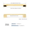 Lepatape 6-1/4 inch Brushed Gold Cabinet Pulls Brass Drawer Pulls