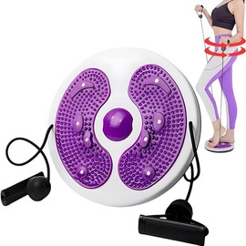 Abdominal Muscle Twist Plate, Fitness Twist Plate with 8 Simple Strong Magnet Reflectors, Abdominal Exercise Equipment for Home Gym, Christmas, Christmas Gift - Color: Heather Violet, Specification: one size fits all