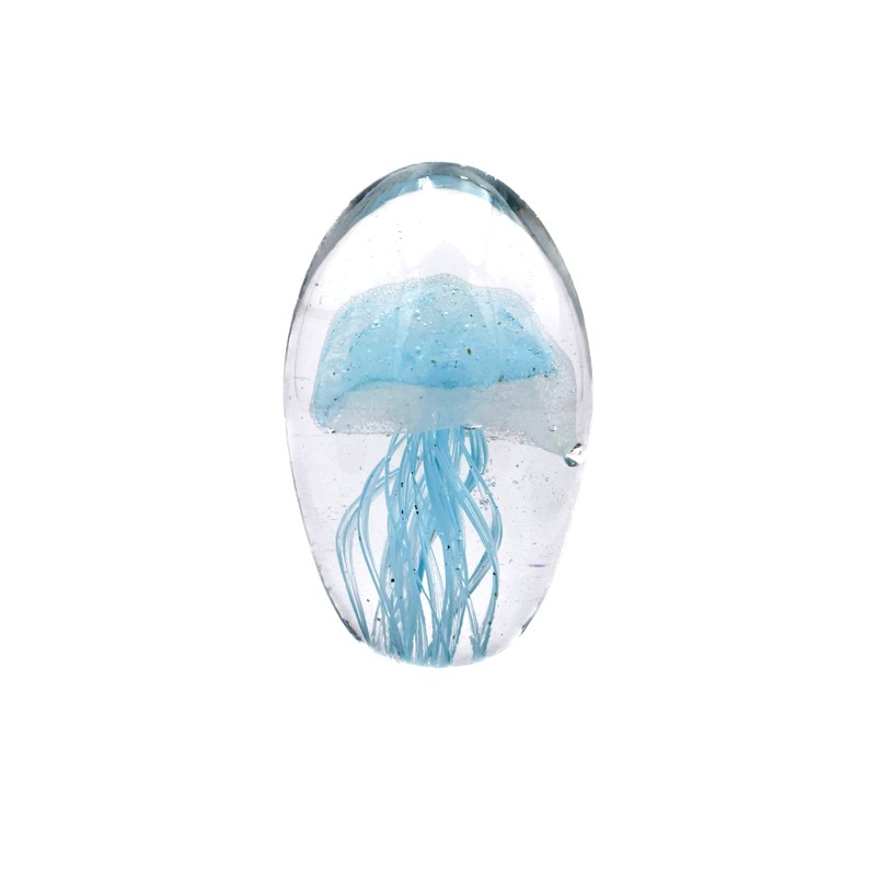 Shop-UP! Medusa light blue tentacles large, phosphorescent 3D large crystal