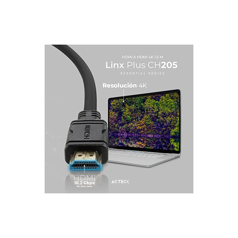 Cable HDMI a HDMI Linx Plus 205/1.5Mt + High Speed