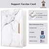 Passport and Vaccine Card Holder,Traveling Passport Cover with CDC Vaccination