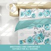 Queen Size Bedspread Set 9 Pieces, Sapphire Flower