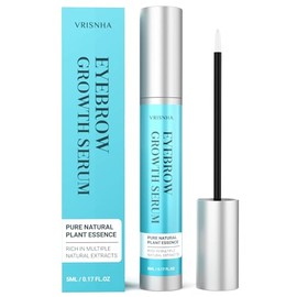 Suero de crecimiento de cejas, extractos de plantas, suero de cejas y potenciador para cejas más gruesas y crecimiento de cejas más rápido, más largo,