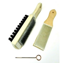 File Card Cleaner Set of 2 File Card & Combination with Brush + Pick Lutz 10 20 by JTS