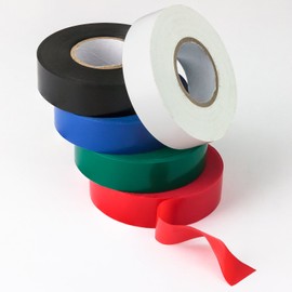 Sunlite 40937-SU 5-Pack Multi-Color Electrical Tape, Durable Flame Retardant Vinyl, Weather-Resistant, 6-Foot Long Rolls, UL Listed, Black, White, Blue, Green and Red