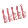 5Pcs Hairdressing Wide Tooth Comb Anti Static Ergonomic Handle Safe