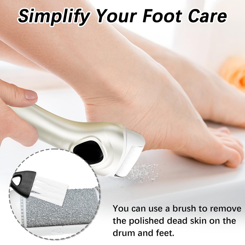 Foot File Replacement Roller Heads Compatible with Scholl/Pedi, Refill Heads