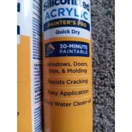 GE 2 GE Siliconized Acrylic Painters Pro Quick Dry Sealant Caulk - 10 oz - White