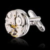 TallerHeels Cufflinks Deluxe Mechanical Watch Style Steampunk Vintage Box