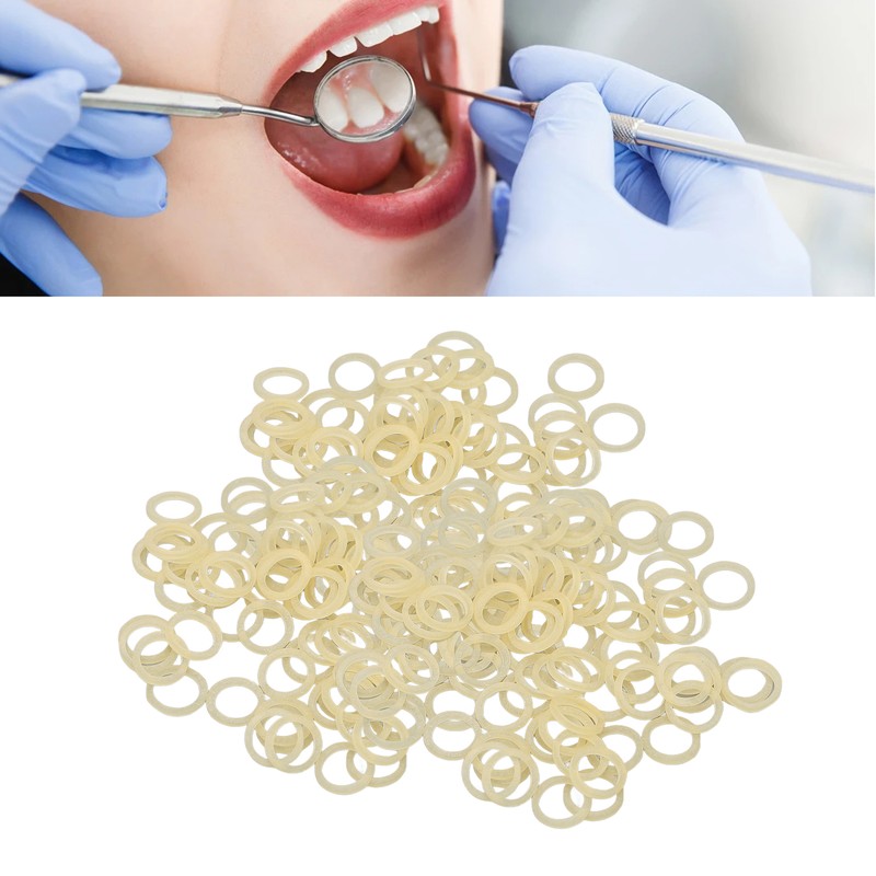 5000 Pcs 1/4 Inch Orthodontic Elastic Rubber Bands 3.5Oz Small