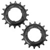 YINETTECH Pack of 2 Bicycle MTB Black 16 Teeth Insert