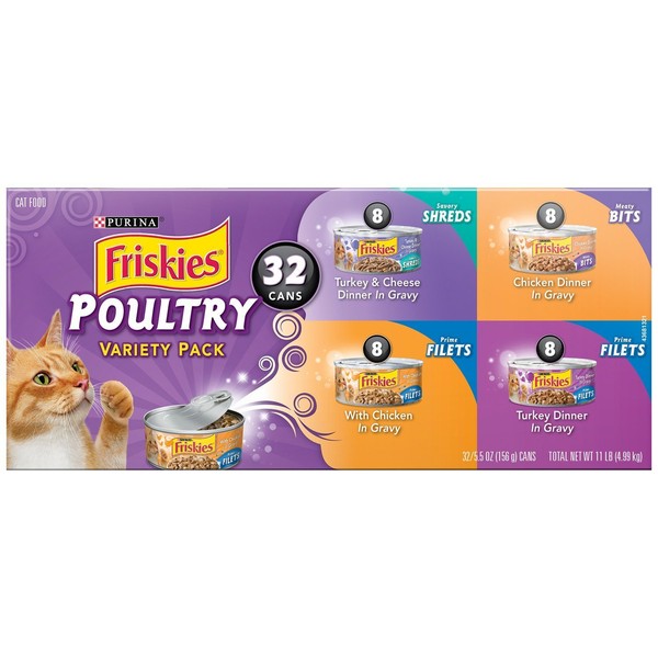 Poultry Wet Cat Food Variety Pack (5.5-oz can, case of 32)