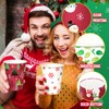 200 Pieces 12 oz Christmas Paper Cups with Lids, Disposable