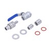 Weldless Kettle Valve Kit 1/2in BSP Ball Valve Quick Connector